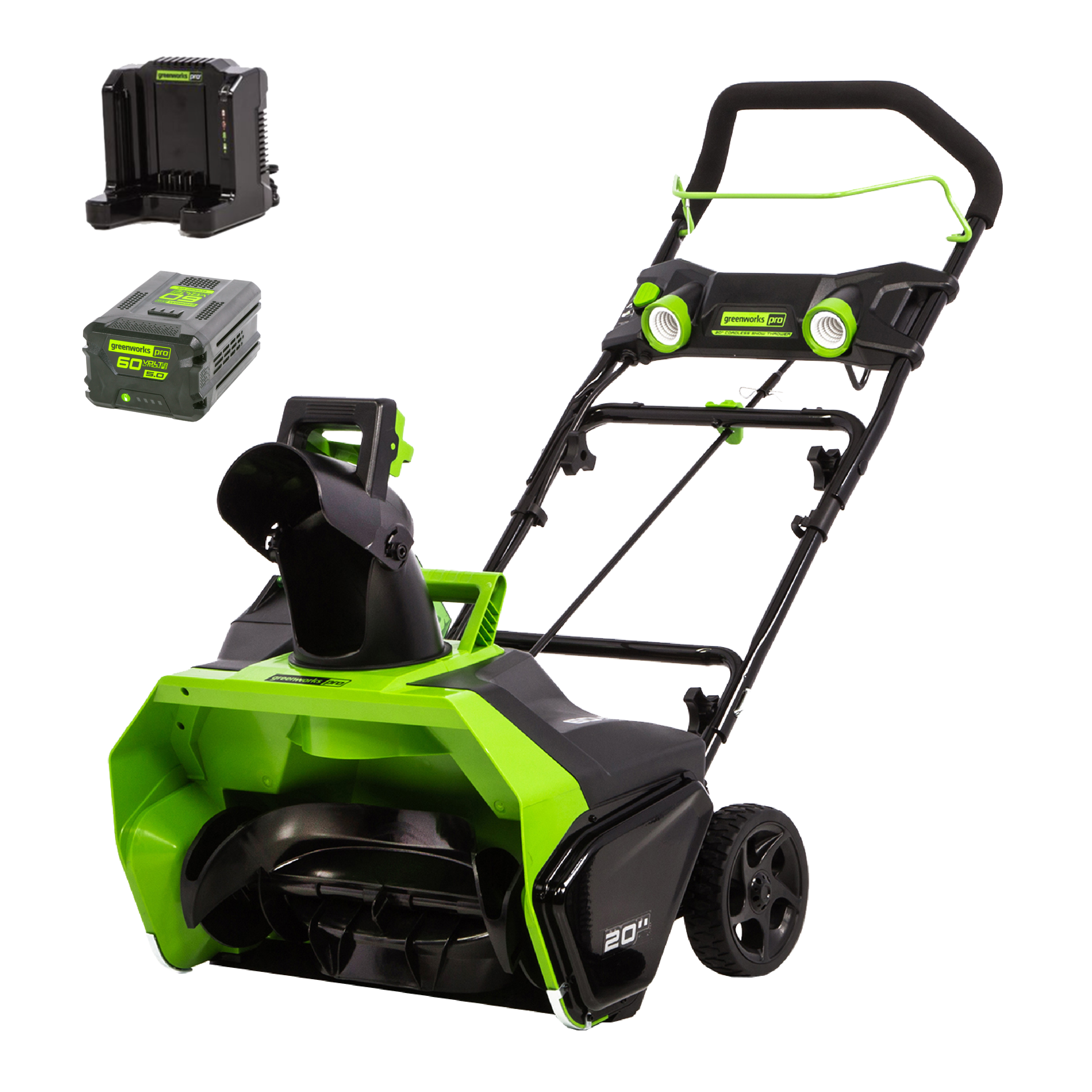 Greenworks 60V 20" Single-Stage Battery